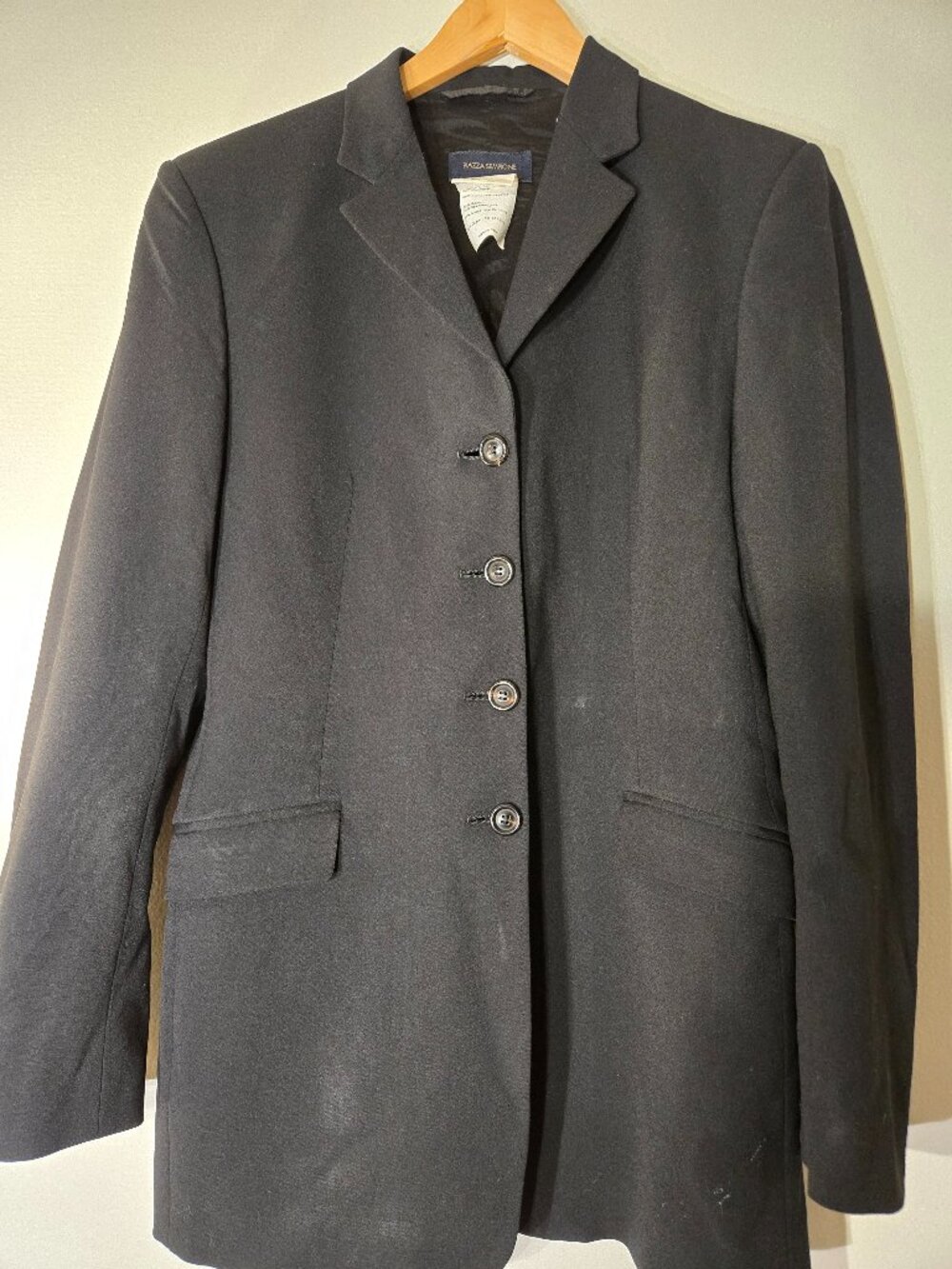 Black Piazza Sempione Suit Made in Italy | Size IT 42